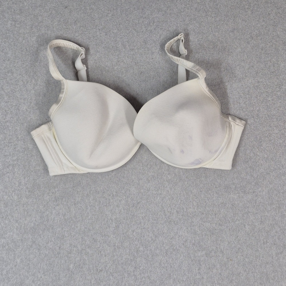 Cacique Women Bra 44D White Underwired Lightly Lined Strap Adjustable
